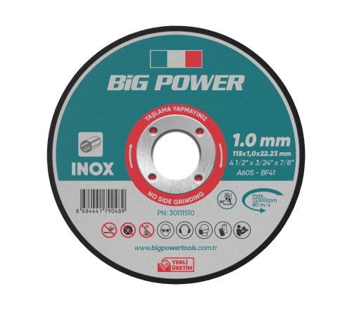 Big Power 115x1.0 mm  Inox Kesme Taşı