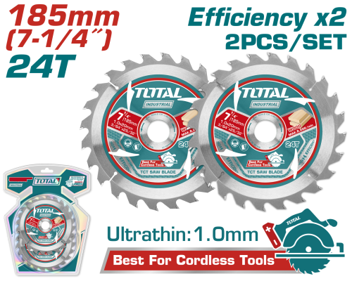 DAİRE TESTERE YEDEK BIÇAK 185 MM 2 Lİ