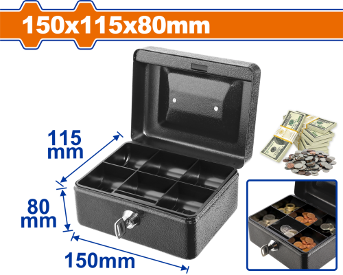 WADFOW METAL PARA KUTUSU 150MM