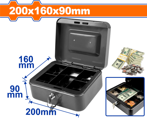 WADFOW METAL PARA KUTUSU 200MM